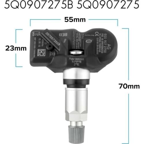1PC TPMS Tire Pressure Sensor For- Skoda -Porsche Bentley -Ferrari Pat Golf Tiguan Touareg 5Q0907275B 5Q0907275