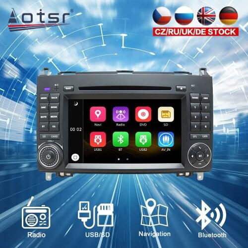 For Mercedes-Benz B200 W169 W245 Vito Viano W639 Wince 6.0 CDPlayer Single DIN 7 Inch GPS Navigation Player BT in-Dash Radio