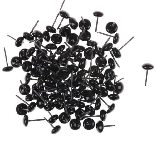 100pcs/set 3/5/7/9/11 Mm Beads Glass Eyes Needle Felting For Teddy Bears Dolls Animals Black Eyes Dolls Accessories Wholesale