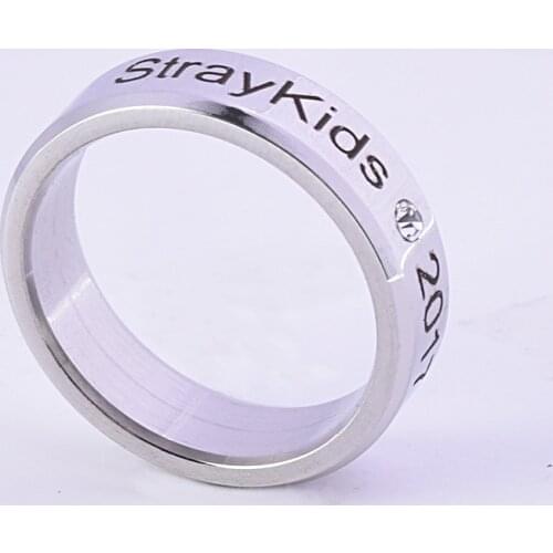 Kpop Stray Kids Alloy Ring Lover Fan Gift Collection Simple Fashion Style Wanna One Bigbang Finger Ring