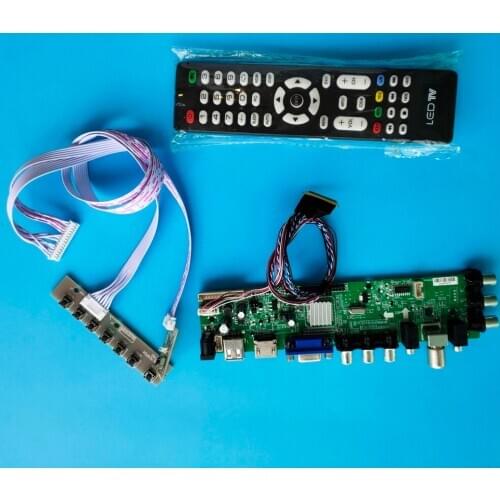 Kit For LP154WP4-TLA1/LP154WP4-TLB1 controller board digital 40pin HDMI AV 1400X900 Signal DVB-T DVB-T2 remote LED USB VGA TV