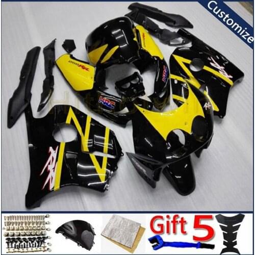 Motorcycle Fairing hull For CBR250RR MC22 1990 1991 1992 1993 1994 1995 1996 1997 1998 1999 Injection mold black yellow