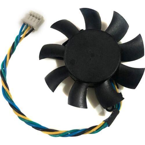1 Piece MGT5012XR-W10 Diameter 45mm 0.19A 2pin Computer Graphics card cooling Fan VGA Video Card Cooler