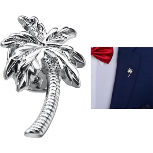 Lovely Badge Plant Collar Brooch Coconut Tree Leaves Decorative Clothing Cartoon Pins Badge