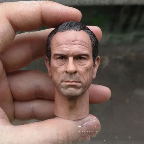 1:6 Scale Tommy Lee Jones Men In Black Male Head Sculpt Carved Accessory Model Fits 12 "Male Figure Doll Body