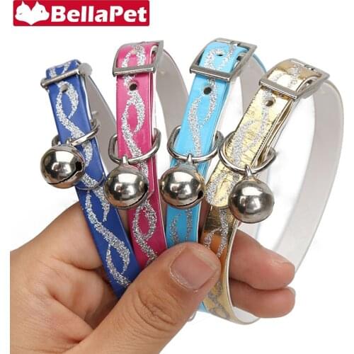 Pet Collar for Cats Collars with Bell Flea Cat Collar Breakaway Safety Cats Necklace Adjustable Cat Accessories Pet Supplies