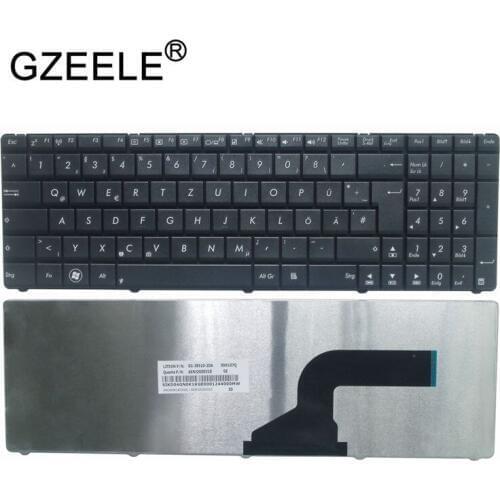 GZEELE Laptop Keyboard Replacement German Qwertz GE Keyboard For Asus A52N B53 F55A F55C F75 F75A F75V N52 N73JF N73JG