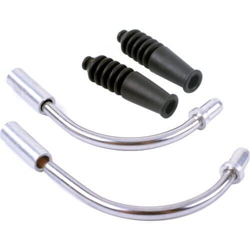 Bike MTB Mountainbike Fietsaccessoires V Brake Noedels Kabel Gids Bocht Buis Pijp Plastic Mouwen Laarzen Protector Slang 2 Sets