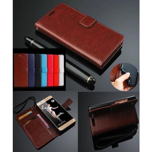 Vintage Luxury Wallet Flip Leather Case For Highscreen Power Ice 5" Phone Cover With Stand And Card Slots