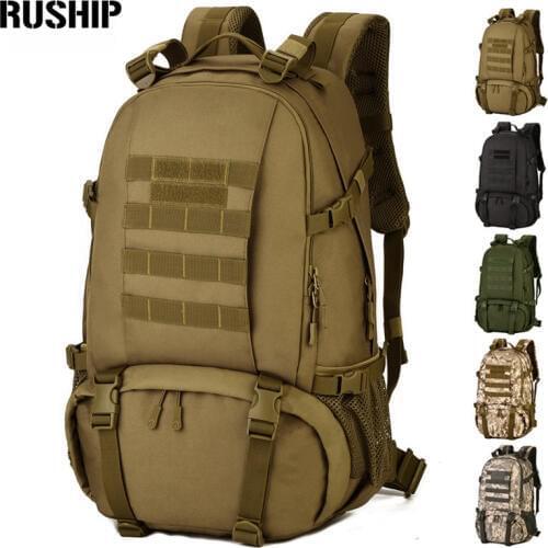 Waterproof Tactical 3D Army Rucksack Military Multifunction High Capacity Hike Camouflage Travel Backpack Mochila Molle System