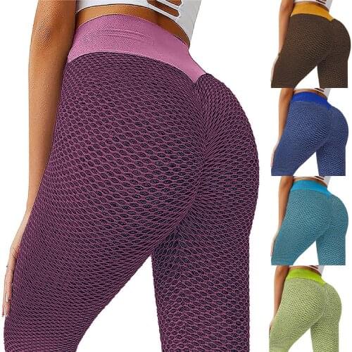 Womens Stretch Yoga Leggings Fitness Running Gym Sports Full Length Active Pants Stretch Workout Leggings Slim Gym Leggings