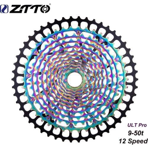 ZTTO MTB 12Speed 9-50T Cassette Ultimate pro 12S 50T XD Cassette Rainbow 375g ULT pro Sprocket Ultralight 12V 1299 k7 For xd hub