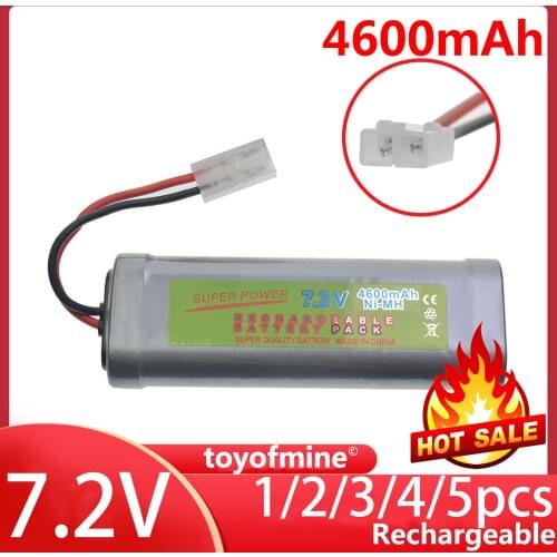 1x Ni-MH 7.2V 4600mAh Rechargeable Battery