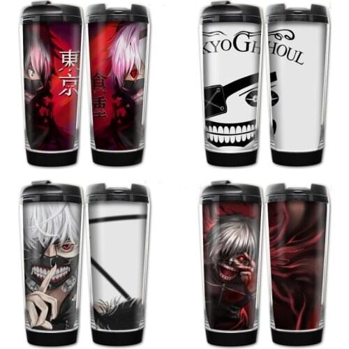 1pcs Anime Tokyo Ghoul Cartoon kaneki ken Printed Cup Cosplay Prop Decor for Women Men Water Mug Christmas Gift