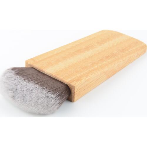 1pc T2 flat Powder makeup brush multifunctional make up cosmetic bamboo handle blusher brush contour shadow bronzer buffing