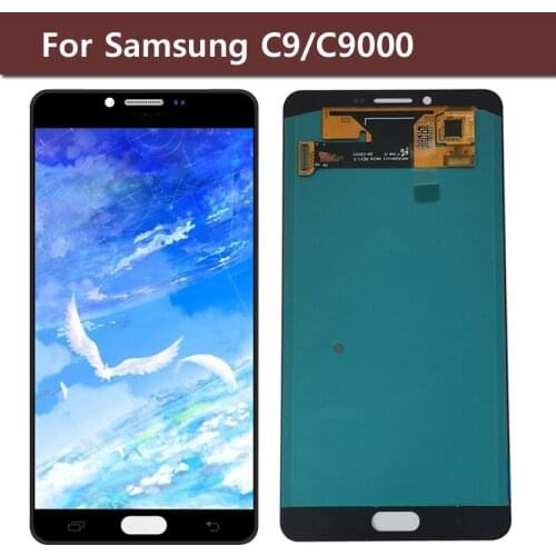 100% New For samsung galaxy c9 lcd Display Touch Screen Digitizer Replacement Parts Free tool +free shipping