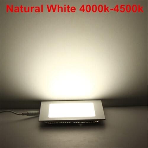 5pcs 6W Square Panel Light without Driver
