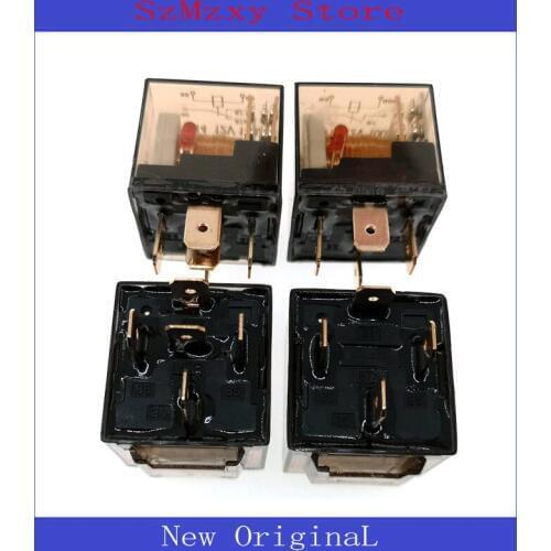 5PCS/LOT SPST 4Pin SPDT 5Pin Relay 12V 100A LED Light And Ceramic Socket Waterproof Car Automobile Relay JD1914 JD1912