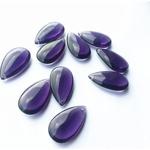50pcs/lot 38mm Violet crystal chandelier parts,crystal lamp pendents,wedding crystal garland strands beads suncatcher prisms