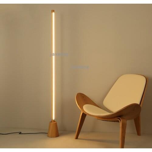 American Led Floor Lamps for Living Room Dining Loft Wood Art Decor Industrial Stand Light Bar Gallery Hotel Hall Standing Lamp