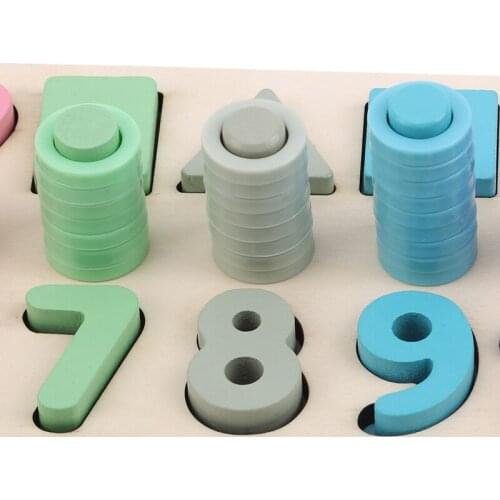 Baby Gift Wooden 3D Alphanumeric Puzzle Children Boy Girl Colorful Geometric Educational Toys