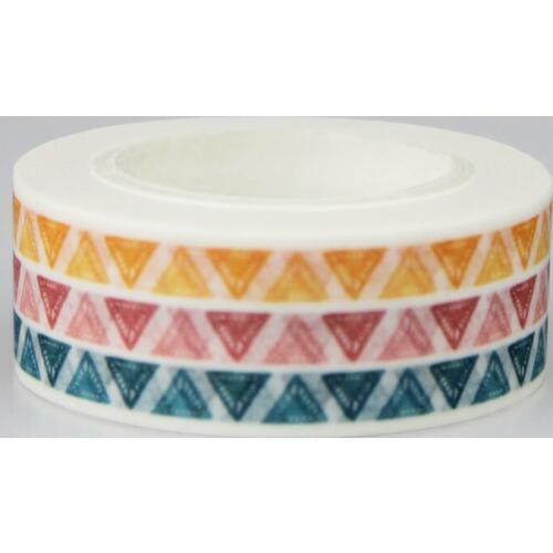 1.5cm Color gem Adhesive Tape for Scrapbooking DIY Craft Sticky Deco Masking Japanese Paper Washi Tape