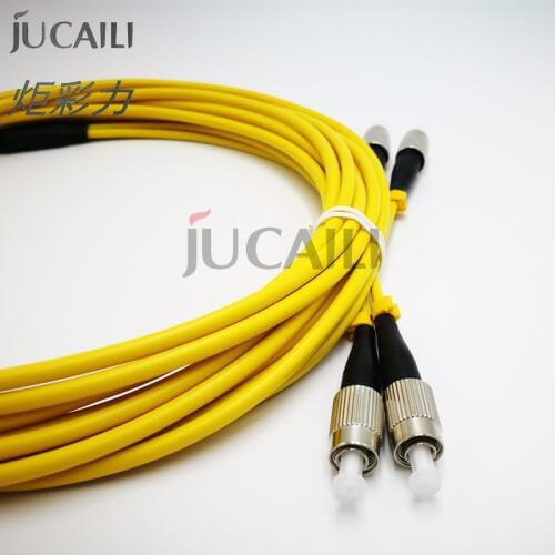 Jucaili 2 PCS printer fiber cable FC/FC UPC Simplex 2.0mm 3.0mm PVC Double core Fiber Patch Cable patch cord For EPSON printer