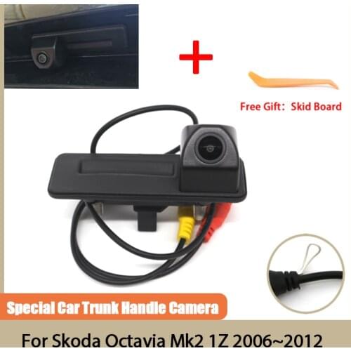 Car Trunk Handle camera CCD full HD Night Vision Rear View camera For Skoda Octavia Mk2 1Z 2006 2007 2008 2009 2010 2011 2012