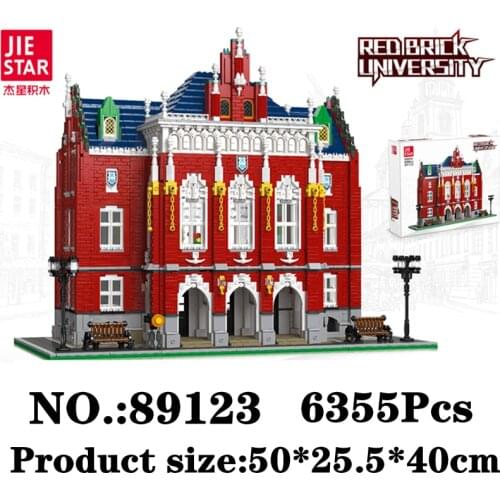 IN STOCK Creator Ideas Street View The University 89123 6355pcs Moc Modular Bricks Building Blocks House Model Toys Bookshop