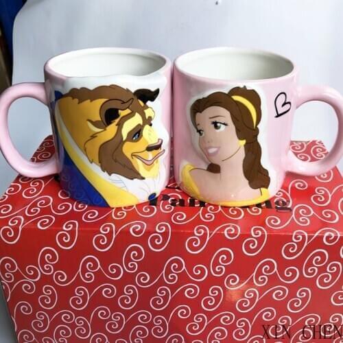 Creative Beauty Couple Pair Cup Ceramic Couple Cup Christmas Birthday Gift Mug Coffee Milk Cup