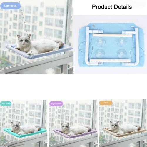 Cute Pet Hanging Beds Bearing 15kg Cat Sunny Window Seat Mount Pet Cat Hammock Comfortable Cat Pet Bed Shelf Seat Beds