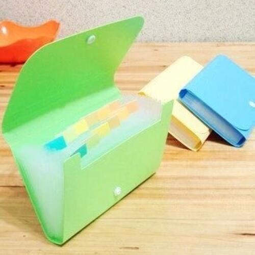 Stationery12 file bag mini expanding briefcase bill bag datagram wallet office supplies package clip slip in folders for papers