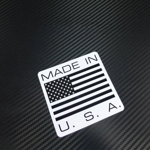 National Flag MADE IN USA Car Truck Laptop Stickers Graphic Dirt Bike Motorcycle Helmet Decorate Vinyl Decal
