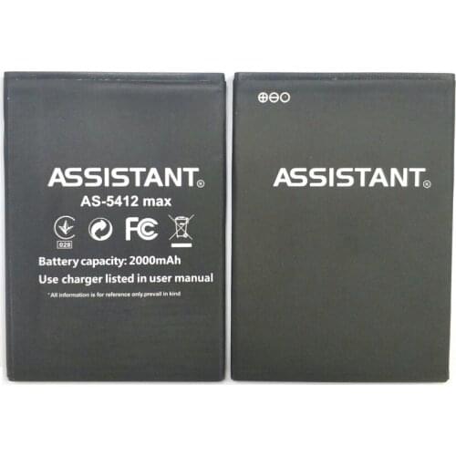 New High Quality ASSISTANT AS-5421 AS-5412 AS-5412Max Battery Mobile Phone 200mAh Accumulator + Tracking Number