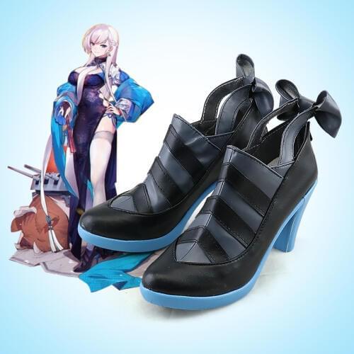 Game Azur Lane Cosplay Shoes Boots HMS Belfast Cosplay Shoes Halloween Party Daily Leisure Shoes Anime Cosplay Shoes
