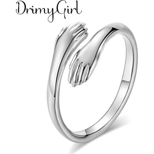Original Design Bohemian Retro Hand Hug Ring For Women Fashion Open Finger Rings Female Boho Jewelry