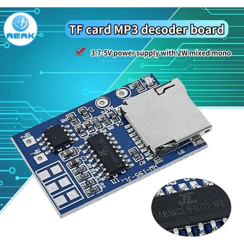 GPD2846A TF Card MP3 Decoder Board 2W Amplifier Module for Arduino GM Power Supply Module