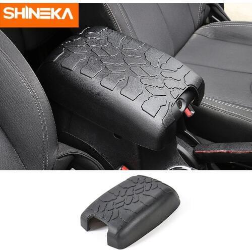 SHINEKA Armrest For Jeep Wrangler JK 2012-2017 Tire Tread ArmPad Rubber Armrest Cushion For Jeep Wrangler & Unlimited Sport