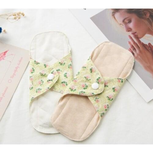 2 Pcs/lot Non-slip environmental protection Menstrual Cloth Sanitary Soft Pads Napkin Washable Panty Liners Feminine Hygiene