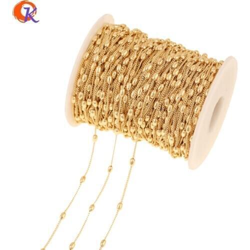 Cordial Design 5M/Lot Jewelry Accessories/Chain For Necklace/Earrings Findings/Genuine Gold Plating/DIY/Hand Made/Gold Chains