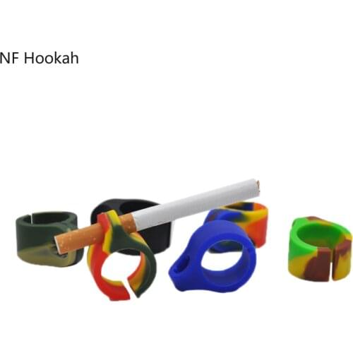 Silicone ring pipe silicone camouflage ring game artifact cigarette holder pipe joint holder smoke holder smoke accesoires