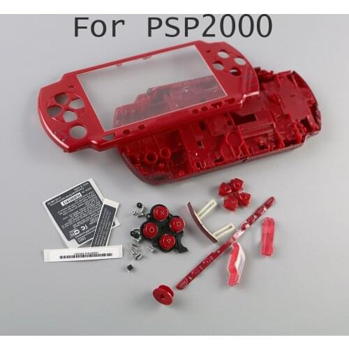 6sets Replacement for PSP2000 PSP 2000 Old Version Game Console replacement full housing shell cover case with buttons kit