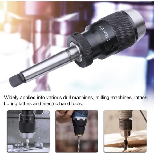 B18 Drill Chuck 1-16mm Drill Chuck Arbor Self Tighten Keyless Drill Chuck Arbor MT2-B18 Arbor For Lathe Drill MK2