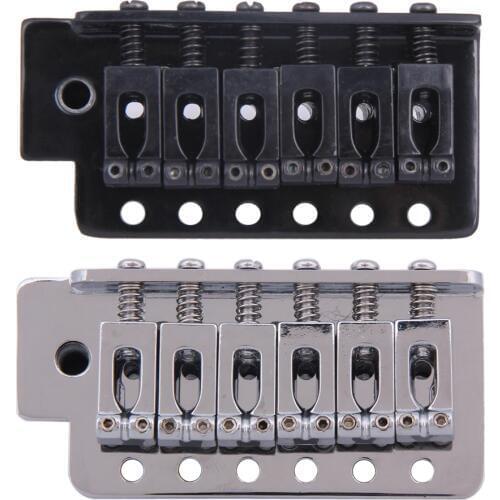 Hot Zinc Alloy Tremolo Bridge Set for Strat Electric Guitar Standard Replacement Parts Excellent Value Accessories Black/Silver