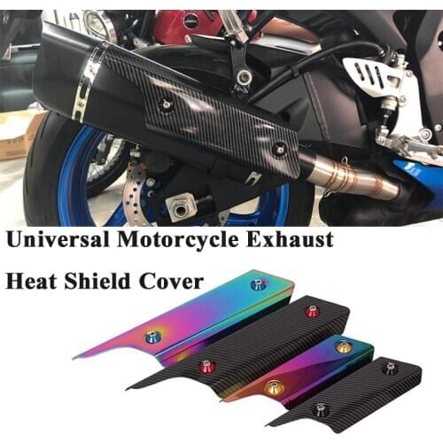 Univesal Modofied Motorcycle Exhaust Pipe Escape Muffler Heat Shield Cover Protector Heat Shield Anti-Scalding For ATV K8 TMAX