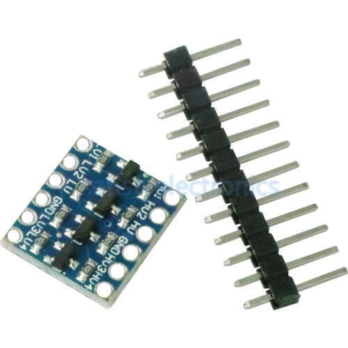 5PCS NEW X 4 Channel IIC I2C Logic Level Converter Bi-Directional Module 5V to 3.3V