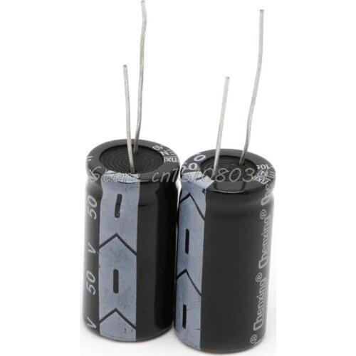 2Pcs 50V Aluminum Electrolytic Capacitor 105 Degree 4700uF Dimension 18*35mm S08 Wholesale&DropShip