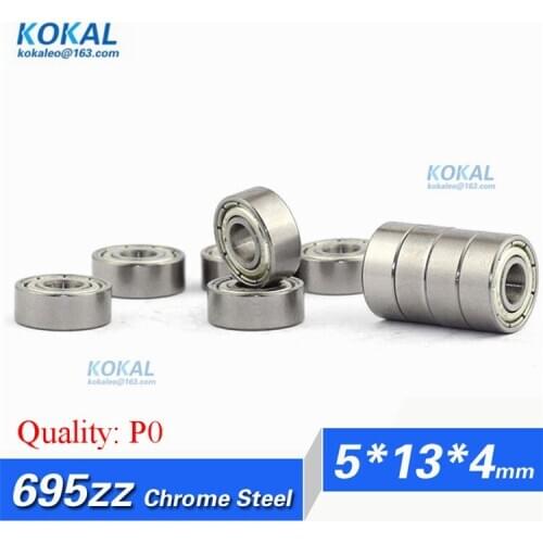 [CM695ZZ-P0]Free Shipping 10pcs Gcr15 ball bearing 619/5-2ZZ 1060095ZZ 695ZZ small bearing 5mm*13mm*4mm