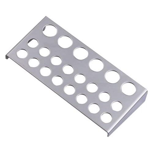 22 Holes PRO Large Small Tattoo Ink Cap Cup Stand Holder Supply Stainless Steel