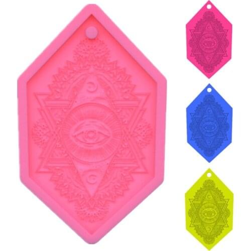 Devils Eye Drop Tag Silicone Mold Epoxy Resin Casting Serving Board Mold Jewelry Making Home Decoration Mold